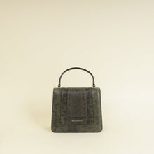 Bvlgari Dark Olive Karung Serpenti Forever Top Handle Small Bag