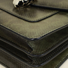 Bvlgari Dark Olive Karung Serpenti Forever Top Handle Small Bag