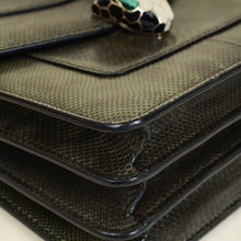 Bvlgari Dark Olive Karung Serpenti Forever Top Handle Small Bag