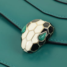 Bvlgari Emerald Green Serpenti Forever Medium Top Handle Shoulder Bag