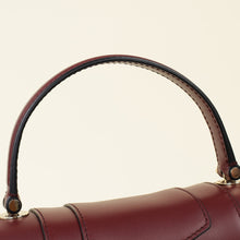 Bvlgari Burgundy Serpenti Forever Top Handle Shoulder Bag