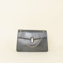 Bvlgari Grey Serpenti Forever Flap Shoulder Bag