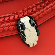 Bvlgari Red Serpenti Forever Large Shoulder Bag