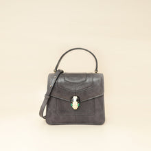 Bvlgari Grey Serpenti Forever Karung Top Handle Bag