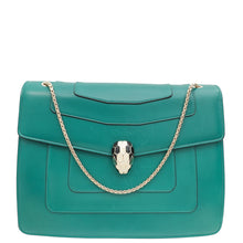 Bvlgari Green Serpenti Forever Large Flap Bag