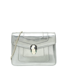 Bvlgari Silver Grey Serpenti Forever Small Crossbody Bag