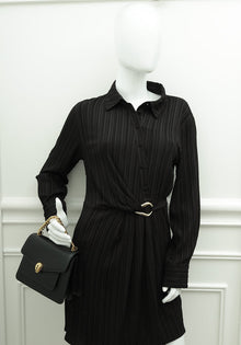 Bvlgari Black Serpenti Forever Chain Top Handle Flap Small Bag