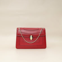 Bvlgari Dark Red Serpenti Forever Flap Shoulder Bag