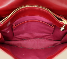 Bvlgari Dark Red Serpenti Forever Flap Shoulder Bag