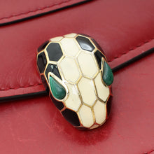 Bvlgari Dark Red Serpenti Forever Flap Shoulder Bag