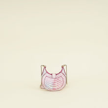 Bvlgari Pink Multicolor Serpenti Ellipse Python Micro Chain Shoulder Crossbody Bag