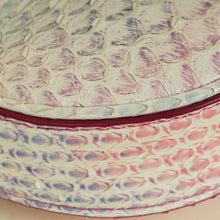 Bvlgari Pink Multicolor Serpenti Ellipse Python Micro Chain Shoulder Crossbody Bag