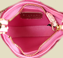 Bvlgari Pink Multicolor Serpenti Ellipse Python Micro Chain Shoulder Crossbody Bag