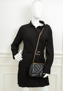 Bvlgari Black Serpenti Cabochon Small Shoulder Bag