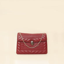 Bvlgari Burgundy Serpenti Forever Quilted Scaglie Flap Medium Bag