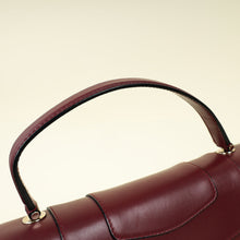 Bvlgari Burgundy Serpenti Forever Top Handle Bag