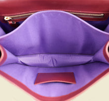 Bvlgari Burgundy Serpenti Forever Top Handle Bag