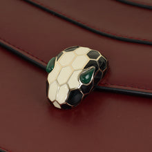 Bvlgari Burgundy Serpenti Forever Top Handle Bag