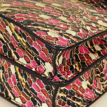 Bvlgari Pink Multicolor L.E Serpenti Forever Python Flap Bag