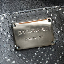 Bvlgari Black Python Serpenti Forever Tassel Clutch Bag
