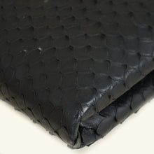 Bvlgari Black Python Serpenti Forever Tassel Clutch Bag