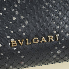 Bvlgari Black Python Serpenti Forever Tassel Clutch Bag