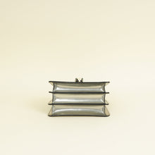 Bvlgari Metallic Grey Serpenti Forever Top Handle Small Bag