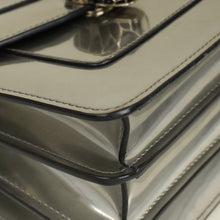 Bvlgari Metallic Grey Serpenti Forever Top Handle Small Bag