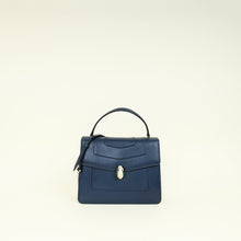 Bvlgari Navy Blue Serpenti Forever Top Handle Bag