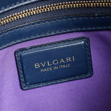 Bvlgari Navy Blue Serpenti Forever Top Handle Bag