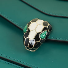 Bvlgari Green Serpenti Forever Flap Shoulder Bag