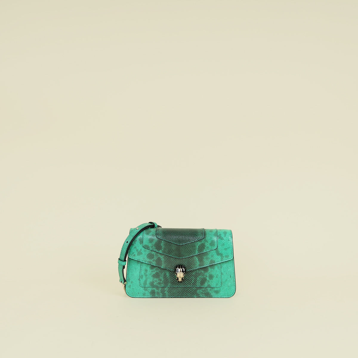 Bvlgari Green Serpenti Forever Chain Wallet