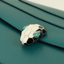 Bvlgari Green Serpenti Forever Flap Shoulder Bag