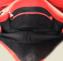 Bvlgari Red Serpenti Ruffled Forever Shoulder Bag