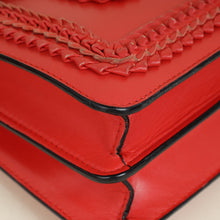 Bvlgari Red Serpenti Ruffled Forever Shoulder Bag