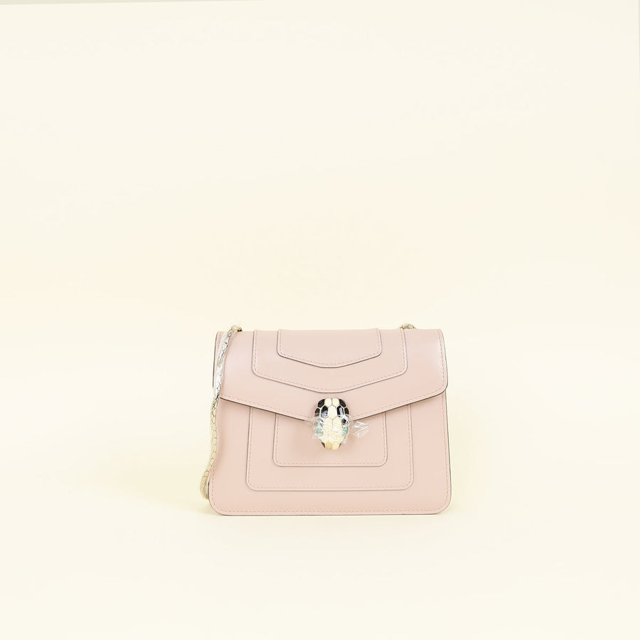 Bvlgari Pink Serpenti Forever Small Shoulder Bag