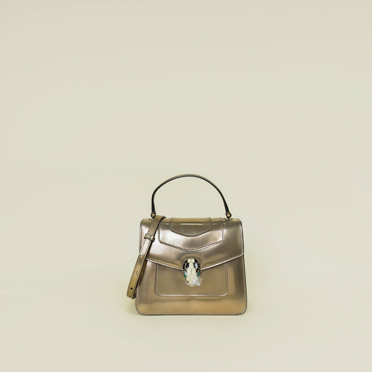 Bvlgari Antique Bronze Serpenti Forever Top Handle Bag
