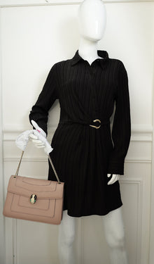 Bvlgari Dust Rose Serpenti Forever Flap Shoulder Bag