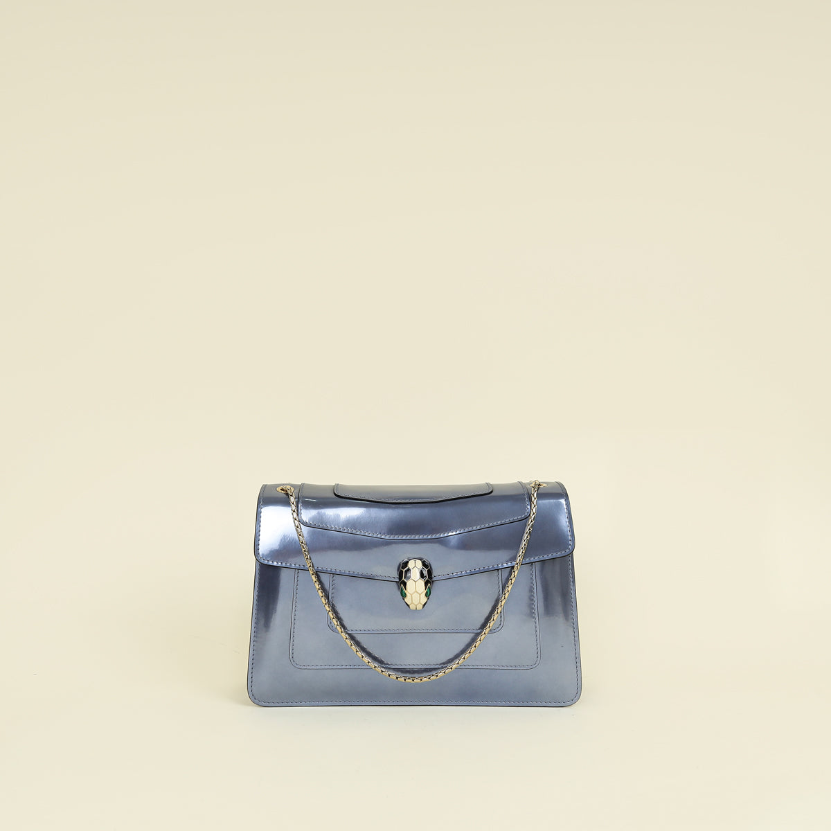 Bvlgari Metallic Purple Serpenti Forever Flap Shoulder Bag