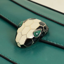 Bvlgari Green Serpenti Forever Flap Shoulder Bag