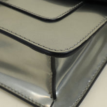 Bvlgari Metallic Silver Serpenti Forever Flap Shoulder Bag