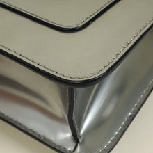 Bvlgari Metallic Silver Serpenti Forever Flap Shoulder Bag