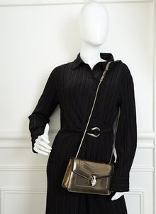 Bvlgari Bronze Serpenti Forever Flap Crossbody Bag