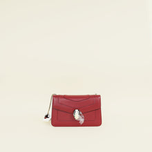 Bvlgari Red Serpenti Forever Flap Crossbody Bag