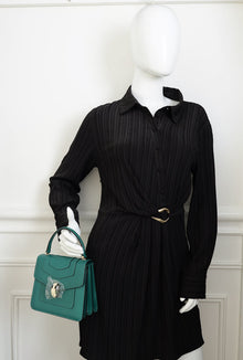 Bvlgari Green Serpenti Forever Top Handle Shoulder Bag