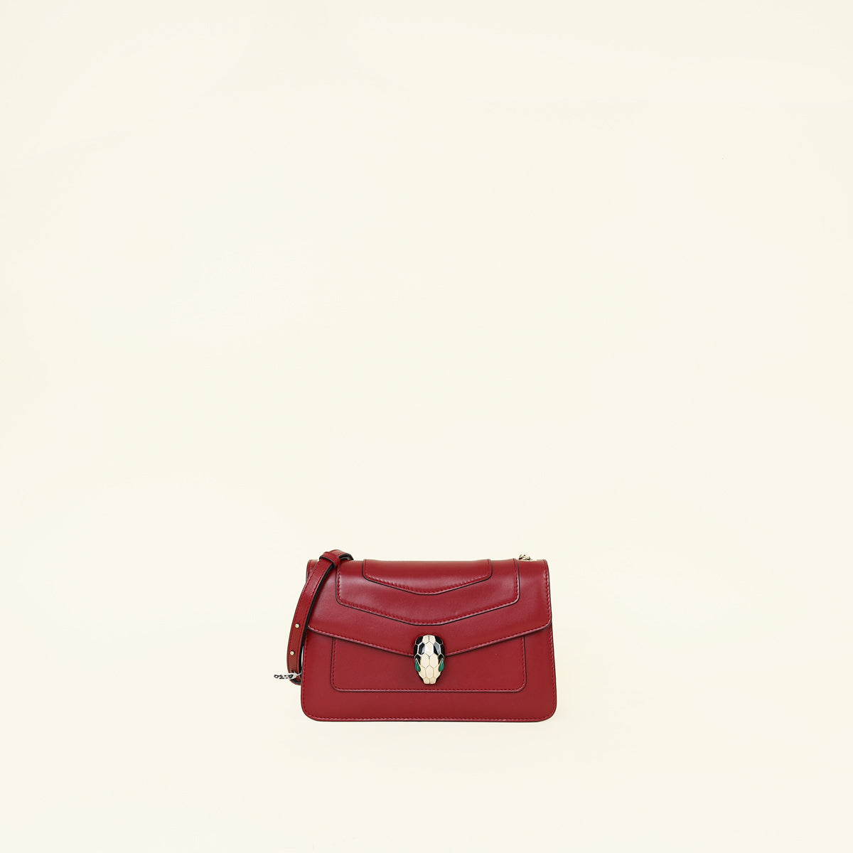 Bvlgari Dark Red Serpenti Forever Shoulder Bag