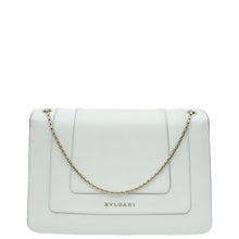 Bvlgari White Serpenti Forever Medium Shoulder Bag