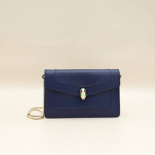 Bvlgari Navy Blue Serpenti Forever Chain Pochette