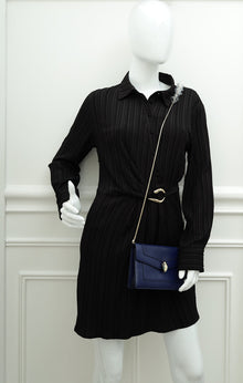 Bvlgari Navy Blue Serpenti Forever Chain Pochette