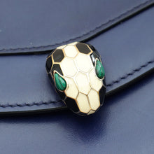 Bvlgari Navy Blue Serpenti Forever Chain Pochette